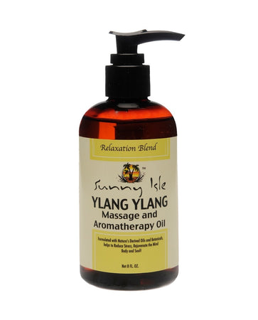 SUNNY ISLE YLANG YLANG MASSAGE OIL 8OZ
