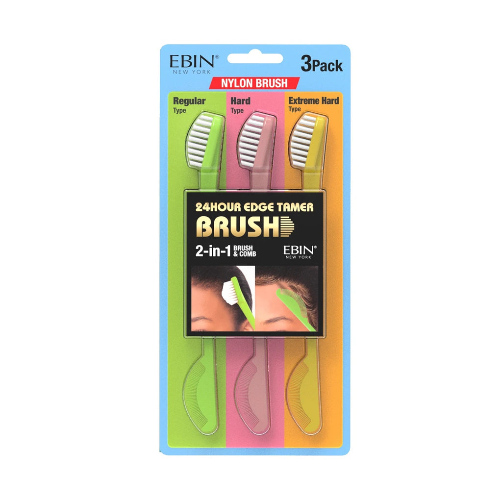 EBIN NY 3PACK EDGE TAMER BRUSH