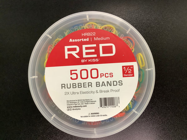 Red assorted rubber bands medium