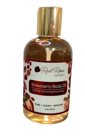 Redrose strawberry body oil
