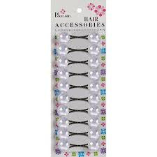 Blossom hair accessories collection white and clear