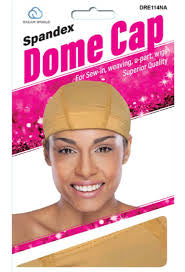 Spandex dome cap natural