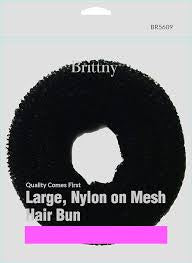 Brittny Large nylon on mesh hair bun