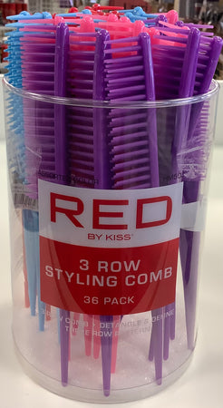 RED by Kiss 3-Row Styling Comb