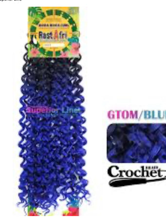 RastAfri Braid Bora Bora Curl (GTOM/BLUE)