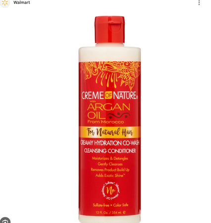 creme of nature creamy hydration co-wash clensing conditioner