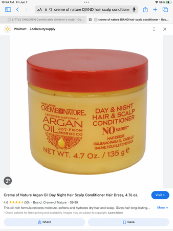 cream of nature D/N hair scalp conditioner