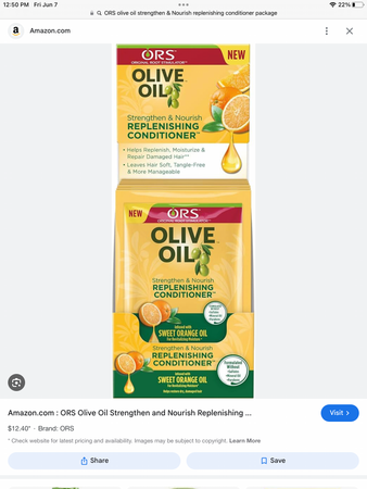 ORS olive oil strenghen & Nourish replenishing conditionet package