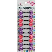 Blossom hair accessories collection purple and pink
