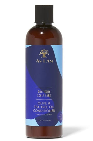 As I Am dry itchy scalp care Olive & Tea Tree oil dandruff conditioner 12FL.oz