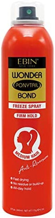 EBIN wonder ponytail bond freeze spray firm hold (medium hair)