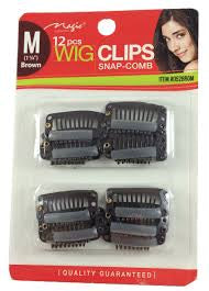 Magic 12pcs wig clips (1 1/4”)