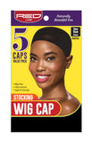 RED 5 caps wig cap